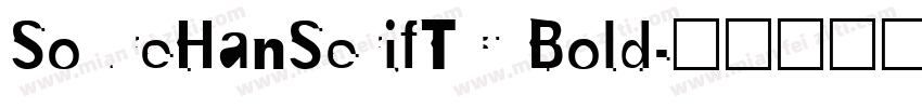 SoureHanSerifTC Bold字体转换